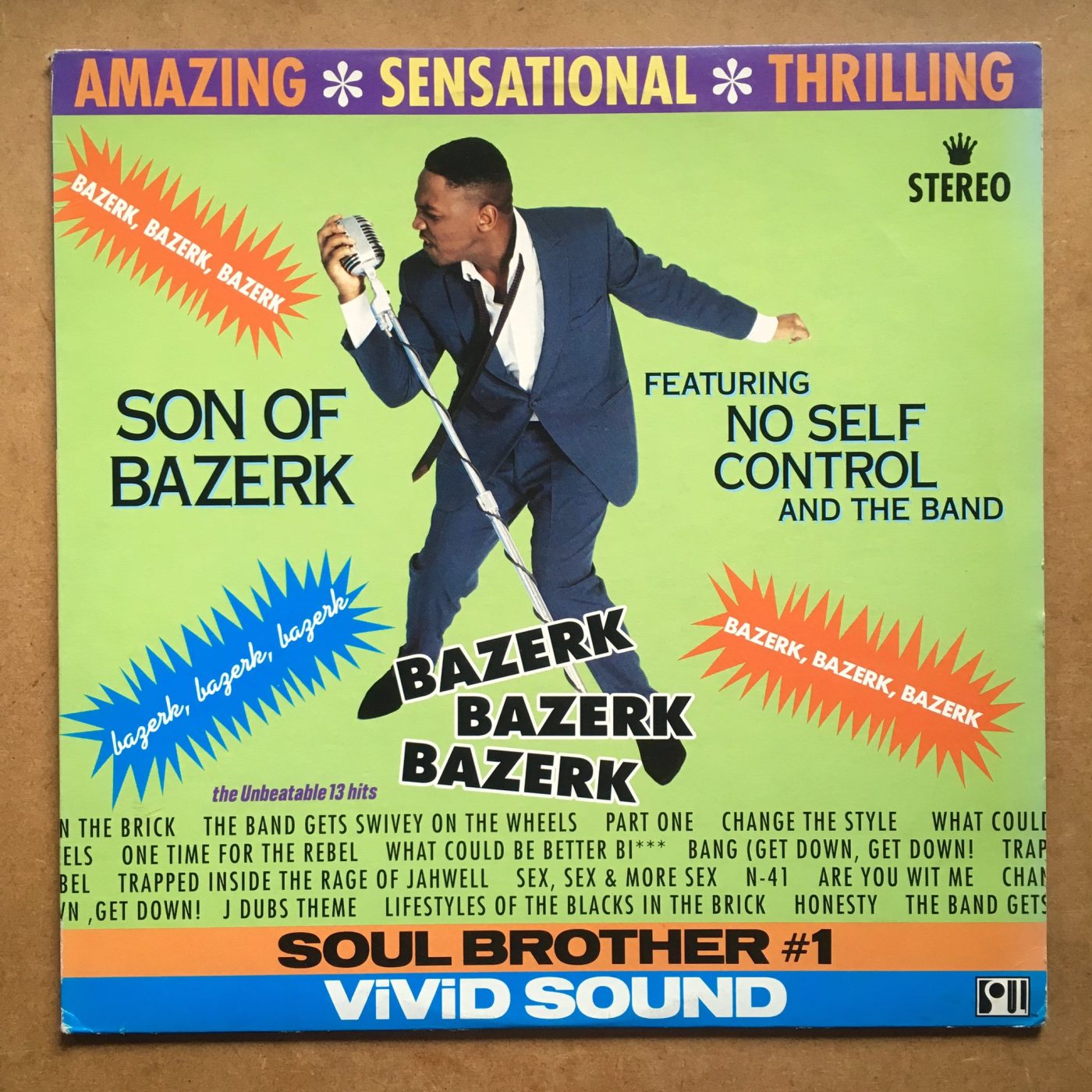 #30thAnniversary – Son Of Bazerk Featuring No Self Control And The Band ‎”Bazerk Bazerk Bazerk” – cover